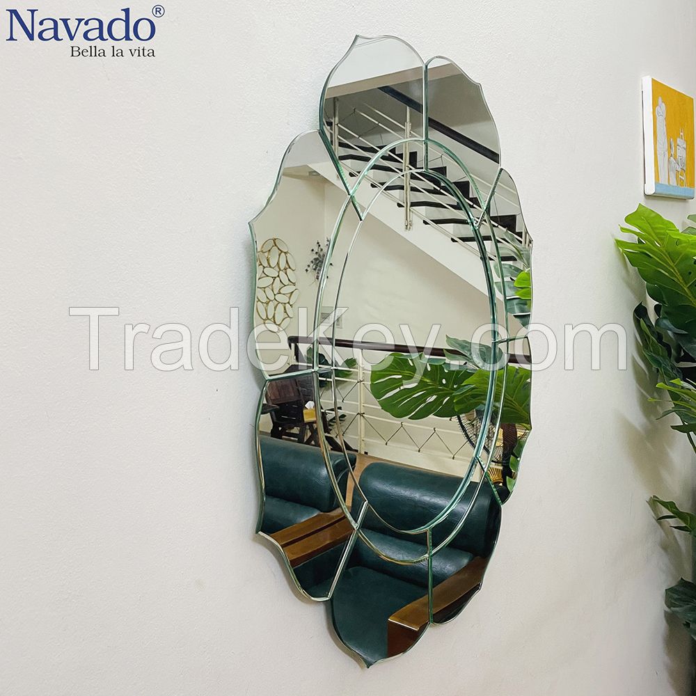 Factory Direct Wholesale Modern Wall mirror Lotus