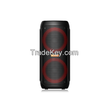 New hot Dual 8 Inch led colorful light Speaker with bluetooths