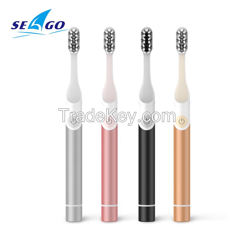 Seago SG2102 Battery Powered Alloy Sonic Automatic Electric Toothbrush
