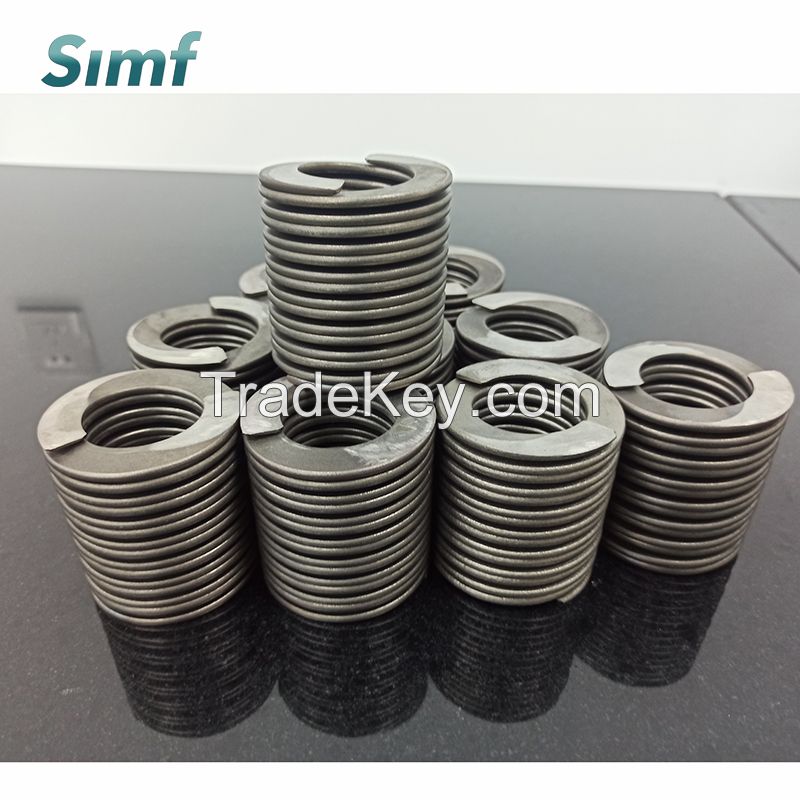 Spiral disc springs for steel-making equipment