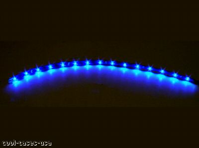 12V 30cm Waterproof Flexible15p Blue 0603 SMD LED Strip