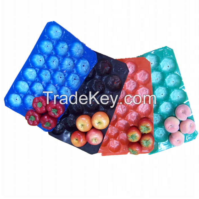 Protective PP Fruit Tray Liner Plastic Molded Pulp Tray Packaging
