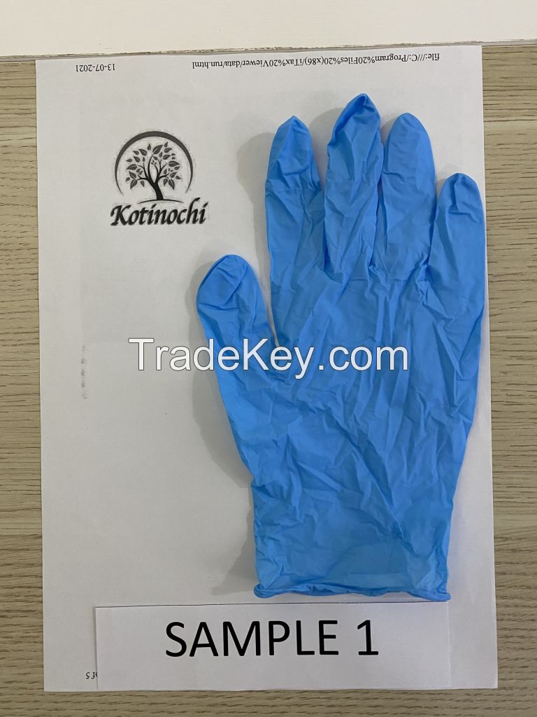 Nitrile Gloves Disposable Medical Nitrile Examination - Powder Free Made in Vietnam Kotinochi Brand