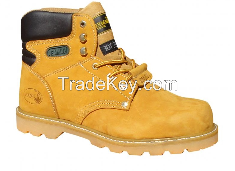 Work boots Hummer Hammer yellow warmed with faux fur By Amaro TD LLC