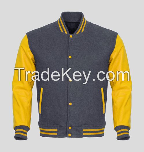 Best quality wool and leather sleeves embroiders varsity jackets custom varsity jacket manufacture custom made logo and patches