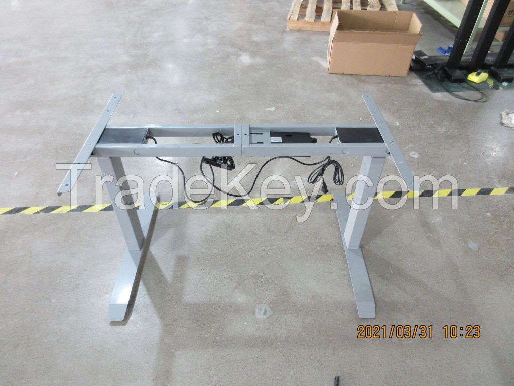 Economic height adjustable standing desk frame