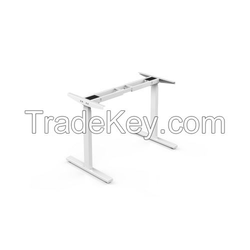 H shaped standing desk height adjustable