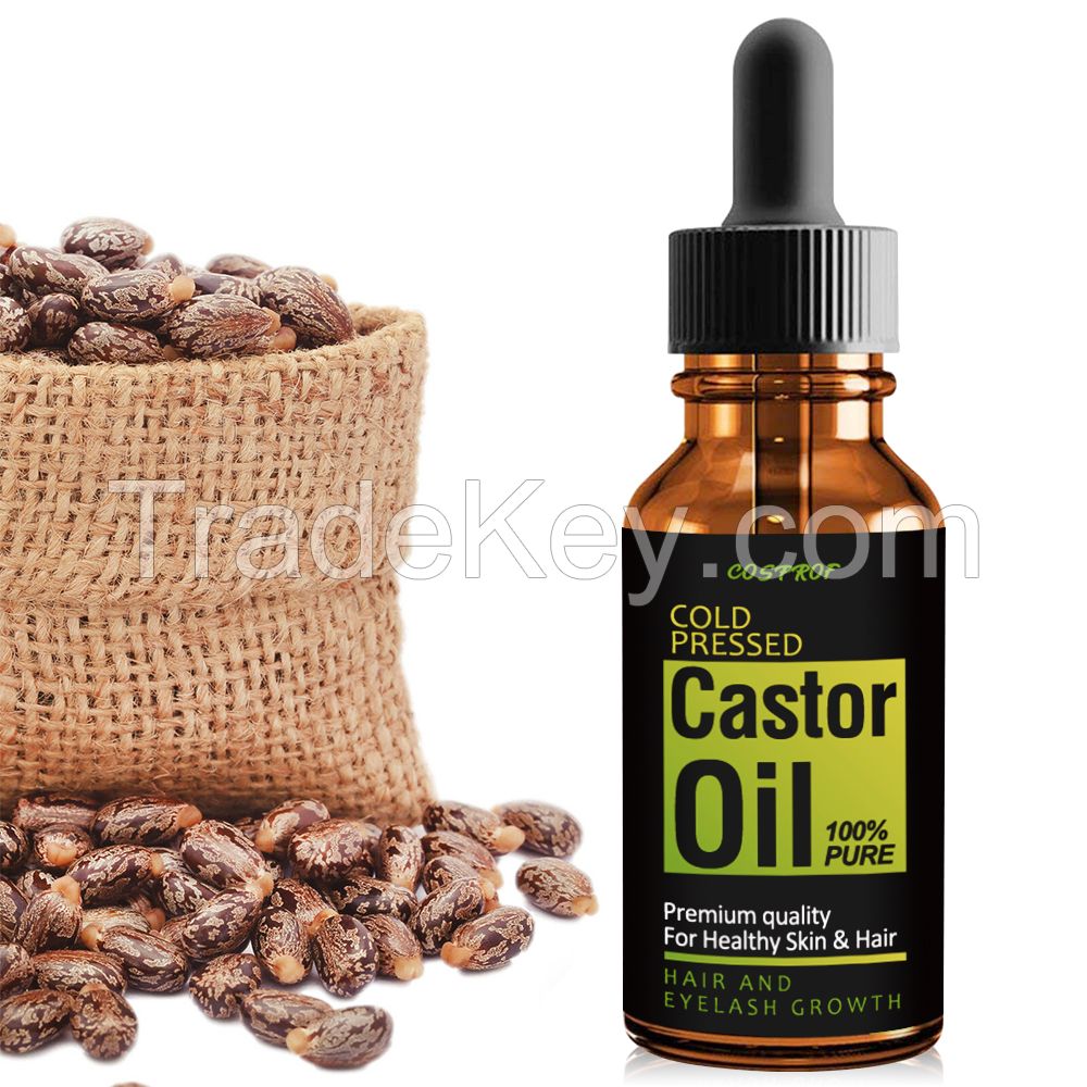 Castor Oil For Hair Growth Treatment Skin Care Eyelashes Eyebrows Loss Hair