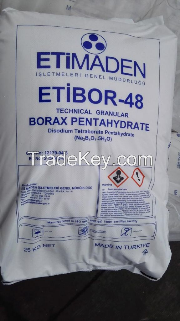 Turkey Brand ETiMADEN Borax Pentahydrate 