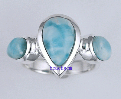 Jewelry-Larimar Rings (LR00021)