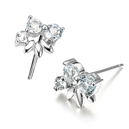 Fashion Silver Topaz Jewelry Earring 