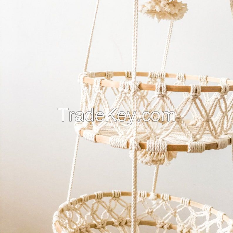 Macrame Hanging Basket Vietnam Manufacturer KMB01