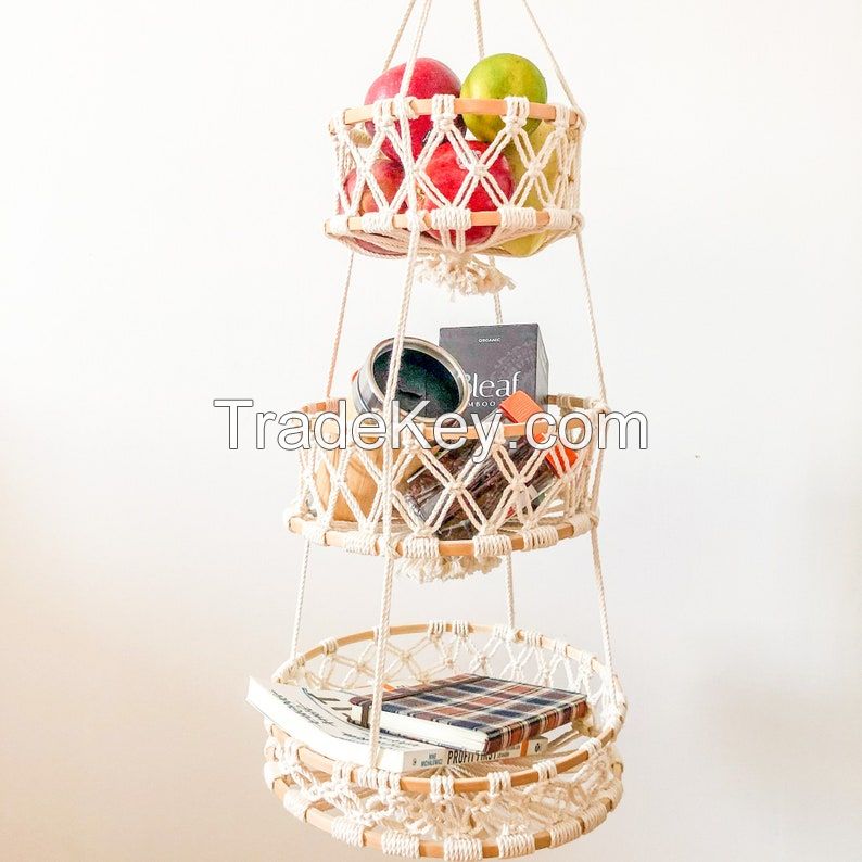 Macrame Hanging Basket Vietnam Manufacturer KMB01