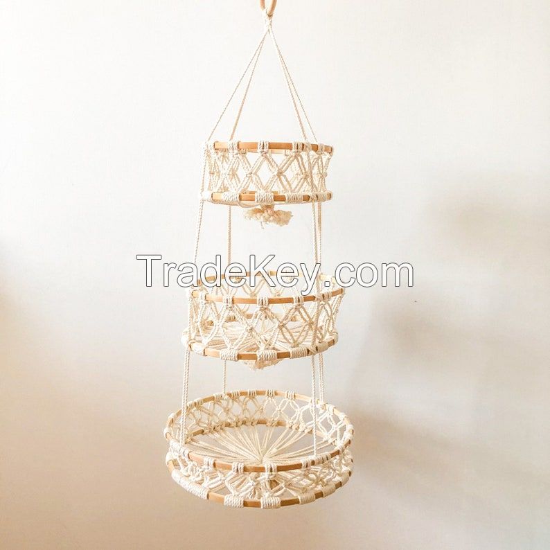 Macrame Hanging Basket Vietnam Manufacturer KMB01