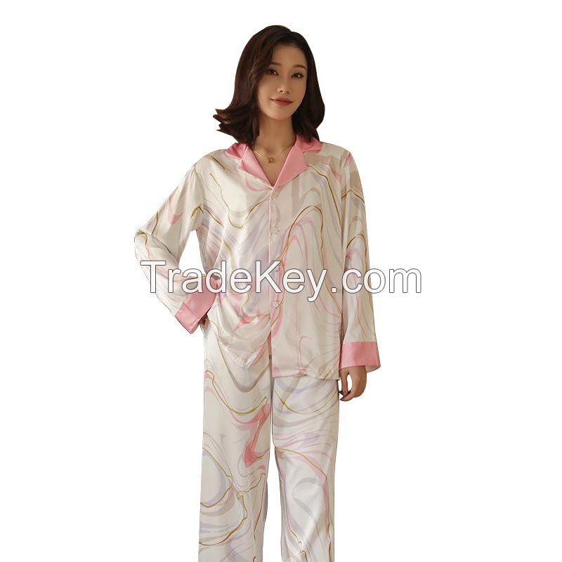 Family Pajama Sets Silk Kids Womens Satin Cotton Sexy Children Baby Women Men Cartoon Set Korean Wom