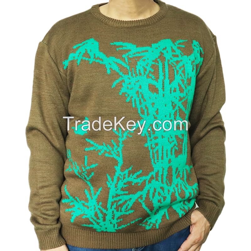 Fall Winter Long sleeve Men knitted jumper Ugly Christmas sweater Custom Knit pullover Plus size swe