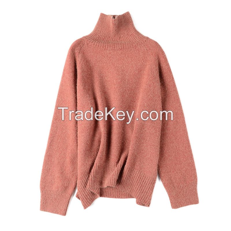 Turtle Neck Soft and elastic women sweaters 2021 fall plus size knitted sweater