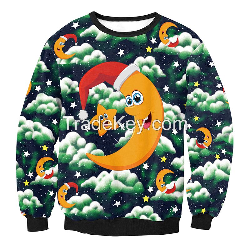 Hot sale Men High Quality Polyester Printed Pullover Men cartoon printing plus size Hoodie sweatshir