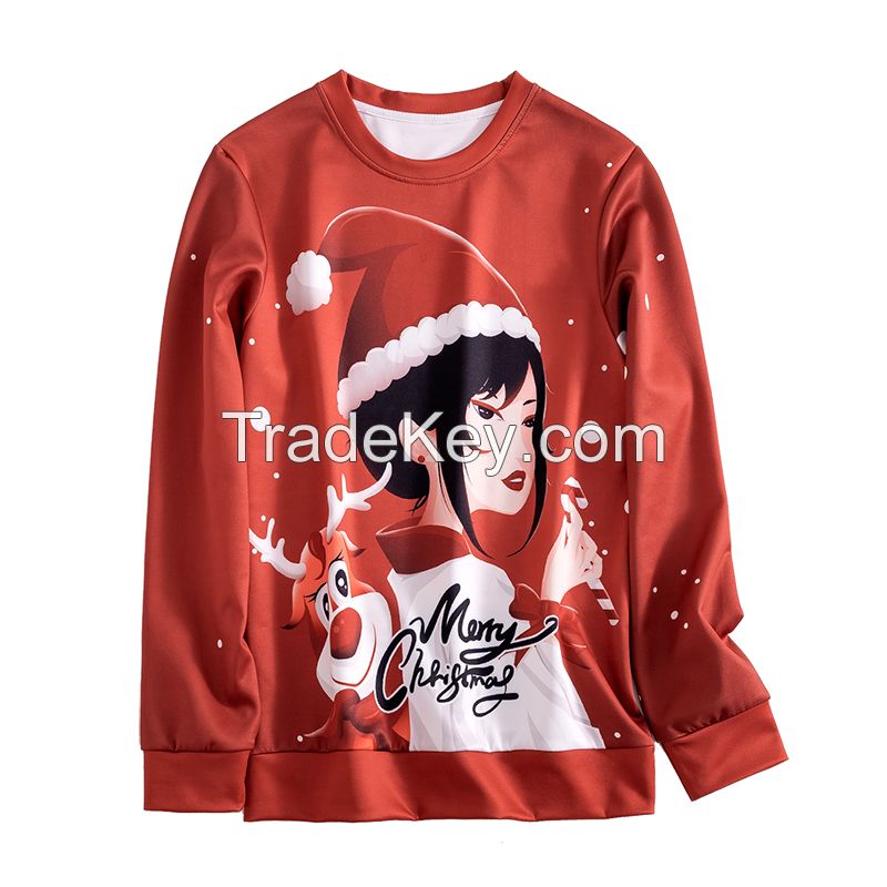 Wholesale Christmas sweater fall winter Plus size Men sweater Custom Knitted Jumper Funny Ugly sweat