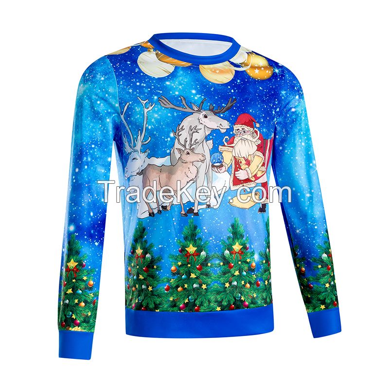 OEM Christmas jumpre Custom Print Personalized Sweatshirt men&apos;s hoodies & sweatshirts hoodie pu