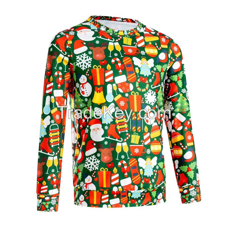 Christmas pullover Tops coat sweatshirt women christmas clothes jumper women&apos;s sweatshirts long