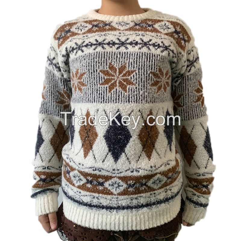 Wholesale Boys and Girls pullover Ugly Christmas sweater custom christmas children Knitted jumper Ki