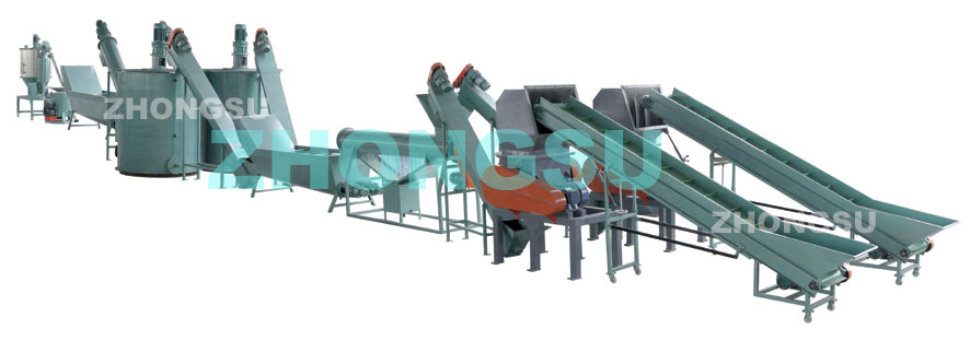 Sell PET bottles crushing, washing and drying line