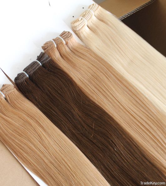 Sell 100% human brazilian hair weft extension