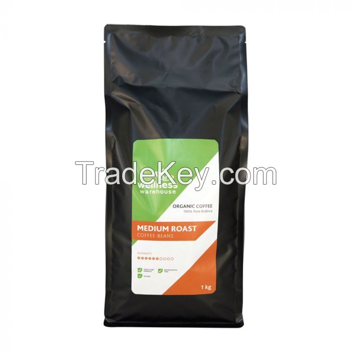 Sell Wellness Organic Medium Roast Coffee Beans 1kg