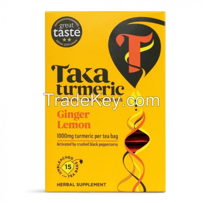 Sell Taka Turmeric Organic Ginger Lemon Blend 15 Teabags