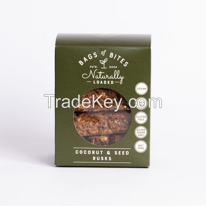 Sell Bags of Bites Naturally Loaded Rusks Coconut & Seed 380g