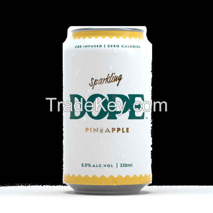 Sell Dope Drinks CBD Sparkling Pineapple Drink 330ml