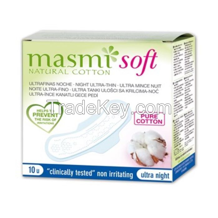 Sell Masmi Pure Cotton Ultra Thin Night Pads 10u