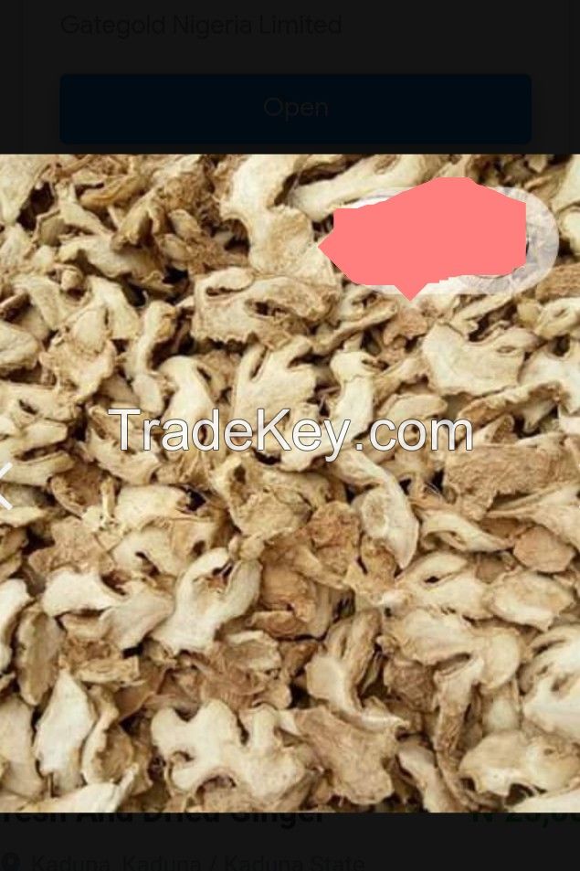 Dry Split Ginger, Sesame seeds, Gum arabic, cashew nuts