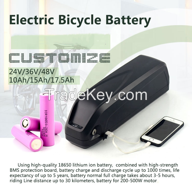 High Quality Long Life 36V High-Capacity Electric Bicycle Batteries