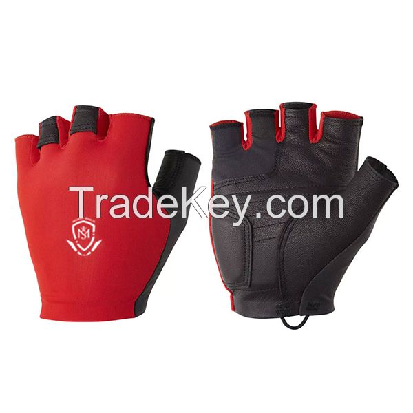  Custom Fingerless Men's Women's Shock Absorbing Bike Gloves Cycling Bicycle Balance Gloves Manufacturer