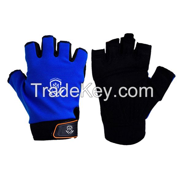 Custom Fingerless Men's Women's Shock Absorbing Bike Gloves Cycling Bicycle Balance Gloves Manufacturer