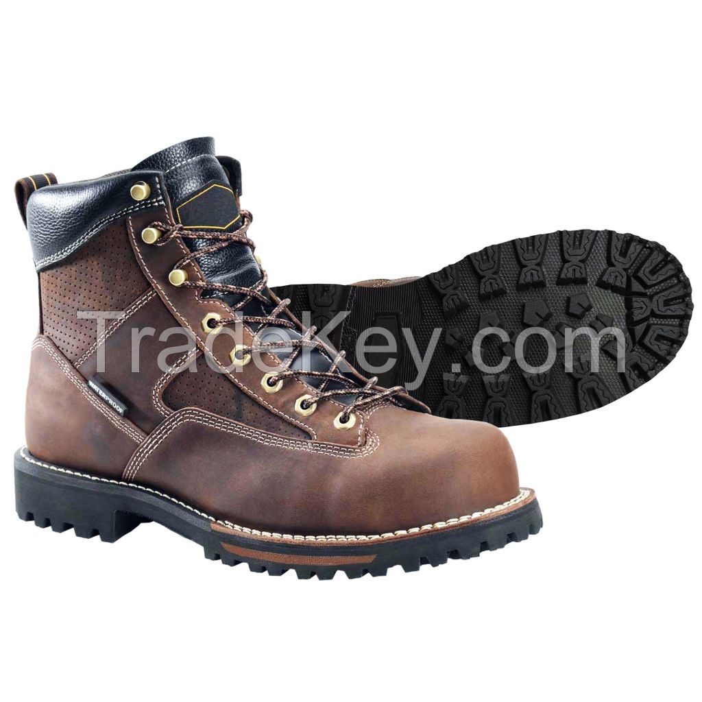 Steel cap safety shoes and heat resistant safety boot and work shoes factory work boots