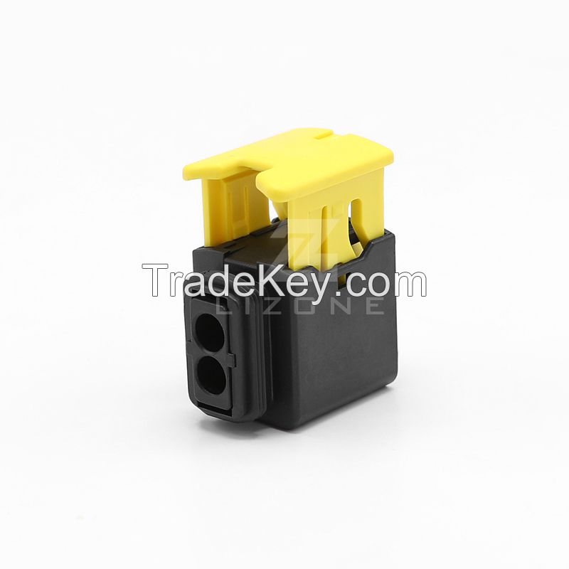 Housing for Female Terminals 2 Position 3.5mm Black Sealable