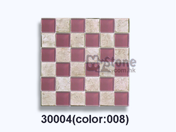 Glass+ Cast Stone Mosaic