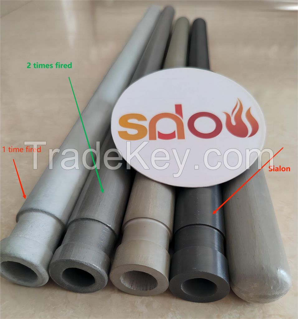 NSiC Thermocouple Protection Tube Riser Stalk Pipes