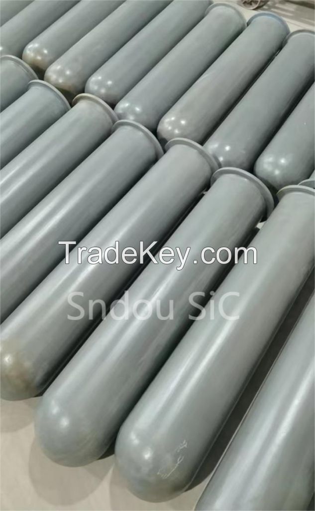 NSiC Thermocouple Protection Tube Riser Stalk Pipes