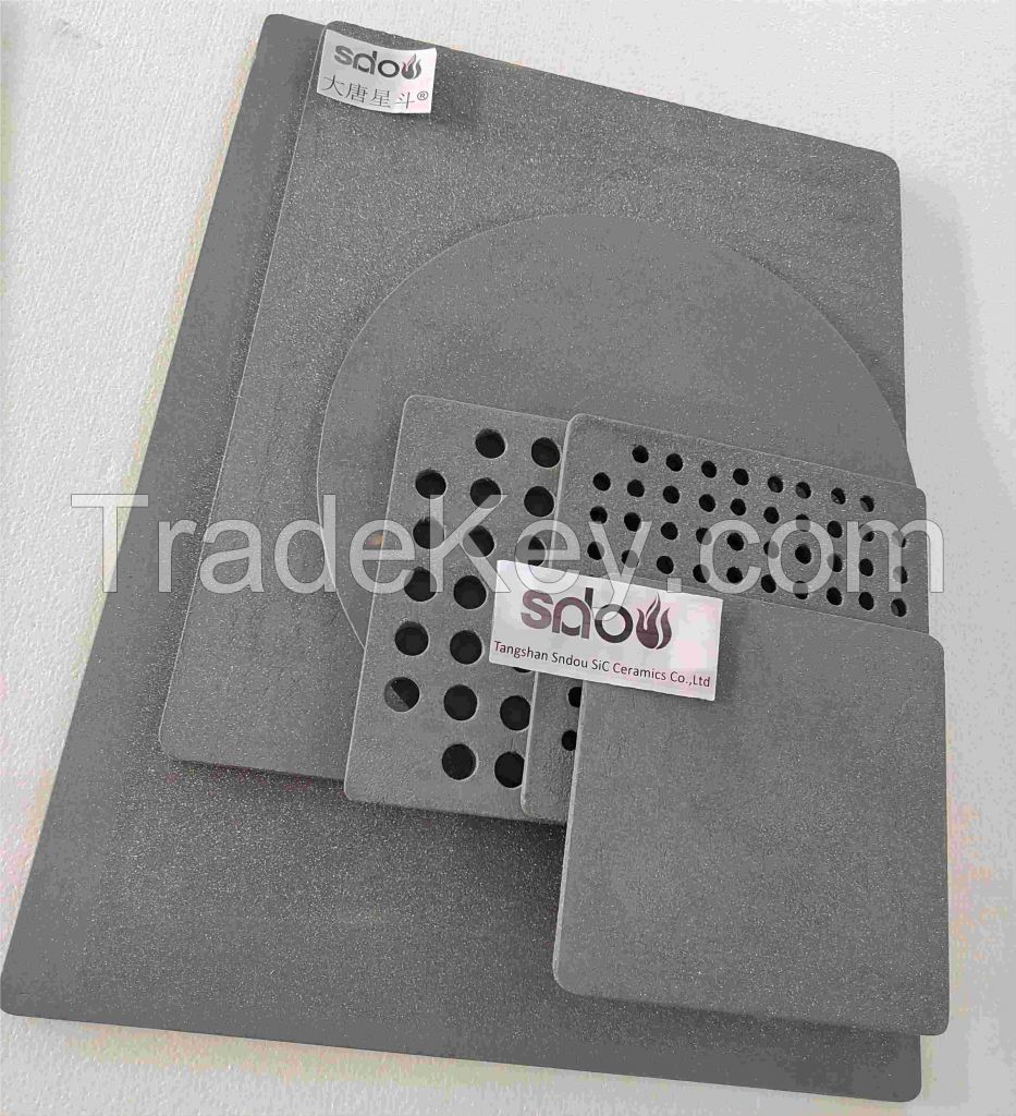 RSiC plate batts trays disk with 1650C recrystallized silicon carbide by China SnDou