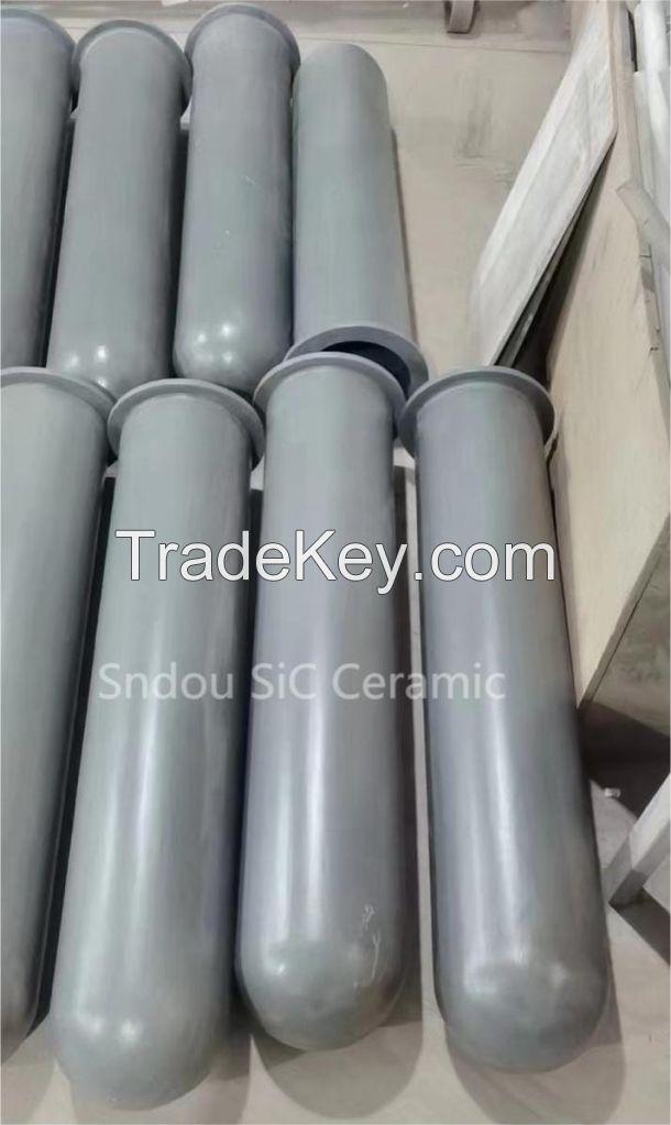 NSiC Immersion Heater Protection Tube by China Sndou factory