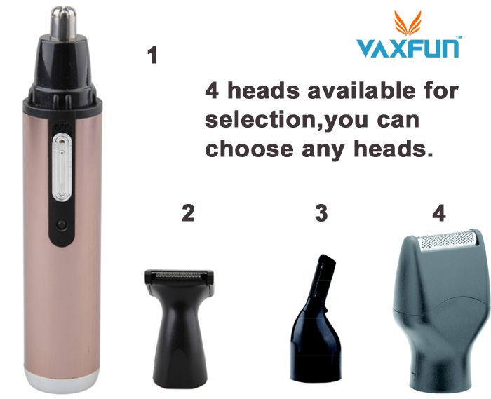 4in1 Aluminum Shell Rechargeable Beard &amp; Nose Trimmer set VN-3007