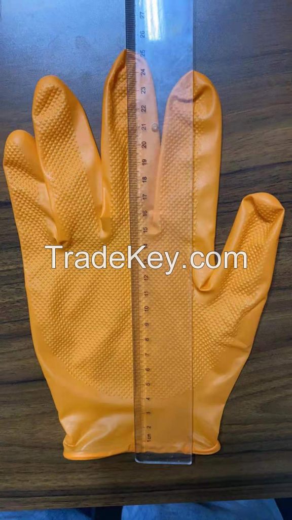 Safety protection disposable nitrile latex rubber examination gloves