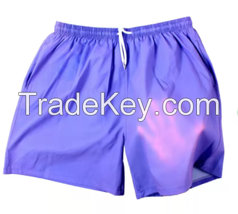 Best sale thermo-color heat discoloration fabric for beach shorts In Water Functional