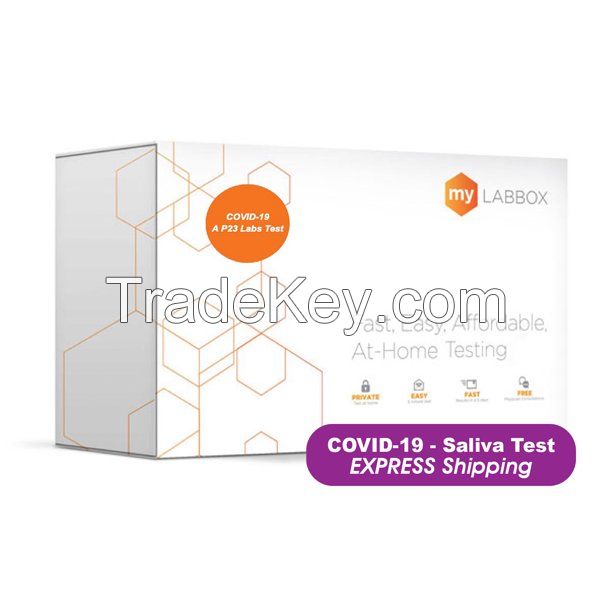 COVID-19 At-Home Test Kit, Saliva Sample, EXPRESS Shipping, by myLAB Box