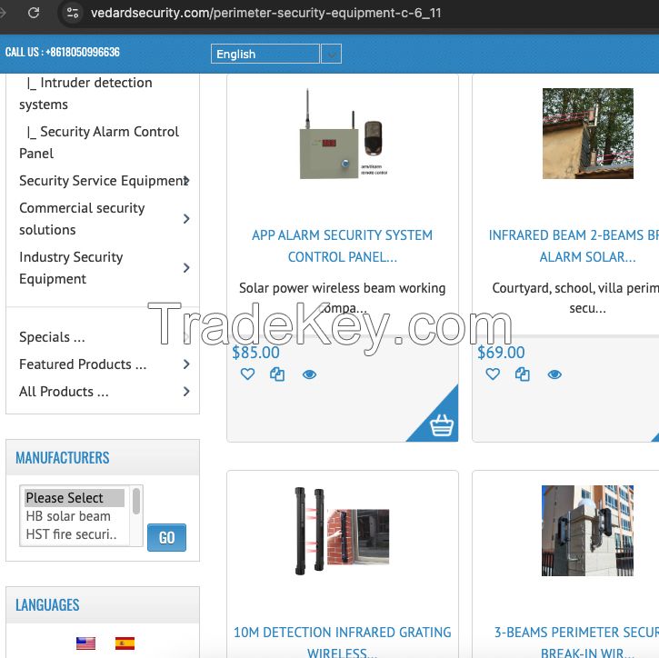 Beam break alert app monitor alarm notify outdoor large land security protection entry sensor