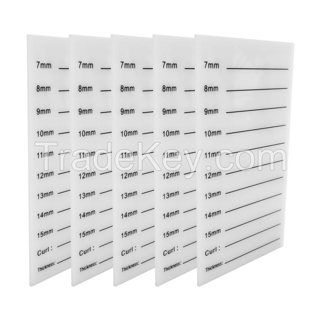 White Acrylic Lash Pallet 5 PCS/Pack Lash holder Tile for Eyelash Storage Box